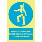OBRIGAT&Oacute;RIO USAR PROTEC&Ccedil;&Atilde;O INDIVIDUAL CONTRA QUEDAS