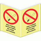 N&Atilde;O FUMAR DETECTORES DE FUMO ACTIVADOS