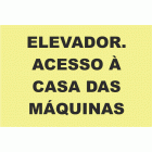 ELEVADOR. ACESSO &Agrave; CASA DAS M&Aacute;QUINAS