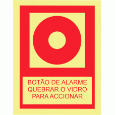 BOTÃO DE ALARME QUEBRAR O VIDRO PARA ACCIONAR