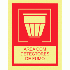 ÁREA COM  DETECTORES DE FUMO