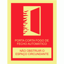 PORTA CORTA FOGO DE FECHO AUTOMÁTICO