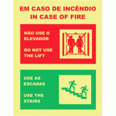 EM CASO DE INCÊNDIO