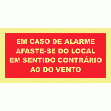 EM CASO DE ALARME AFASTE-SE DO LOCAL