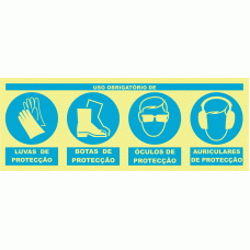 OBRIGAT&Oacute;RIO LUVAS, BOTAS, &Oacute;CULOS E AURICULARES DE PROTE&Ccedil;&Atilde;O