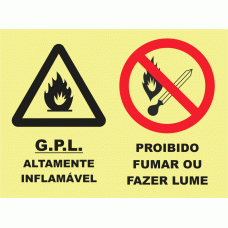 G.PL. PROIBIDO FUMAR OU FAZER LUME