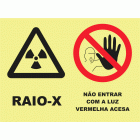 RAIO-X. N&Atilde;O ENTRAR COM A LUZ VERMELHA ACESA