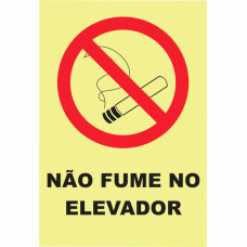 NÃO FUME NO ELEVADOR 
