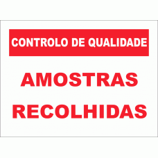 AMOSTRAS RECOLHIDAS