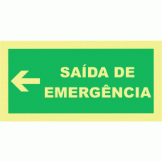 SA&Iacute;DA DE EMERG&Ecirc;NCIA ESQUERDA
