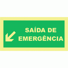 SA&Iacute;DA DE EMERG&Ecirc;NCIA BAIXO ESQUERDA