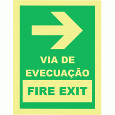 VIA DE EVACUA&Ccedil;&Atilde;O SA&Iacute;DA DE INC&Ecirc;NDIO 