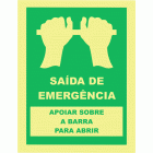 Saida de Emerg&ecirc;ncia (Apoiar sobre a barra para abrir)