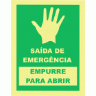 Saida de Emerg&ecirc;ncia (empurre para abrir)