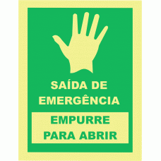 Saida de Emerg&ecirc;ncia (empurre para abrir)