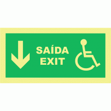 Saída  (legenda em inglês)
