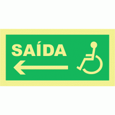 Saída para deficientes esquerda
