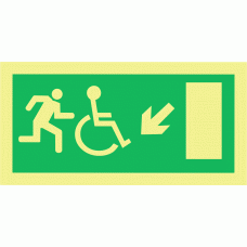 Saída á esquerda (acesso a deficientes)