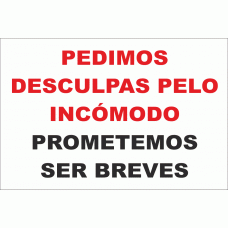 PEDIMOS DESCULPAS PELO INC&Oacute;MODO