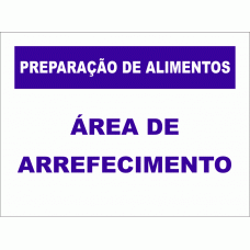 PREPARAÇÃO ALIMENTAR - ÁREA DE ARREFECIMENTO