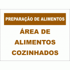 PREPARAÇÃO ALIMENTAR - ÁREA DE ALIMENTOS DE COZINHA