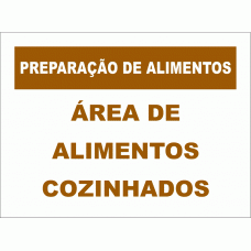 PREPARAÇÃO ALIMENTAR - ÁREA DE ALIMENTOS DE COZINHA