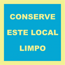Conserve este local limpo