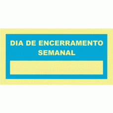 DIA DE ENCERRANTO SEMANAL (LEGENDA EM INGLÊS)