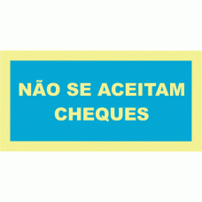 NÃO SE ACEITAM CHEQUES