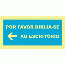 POR FAVOR DIRIJA-SE AO ESCRITÓRIO DIREITA