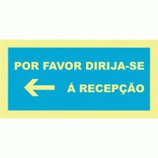 POR FAVOR DIRIJA-SE Á RECEPÇÃO ESQUERDA
