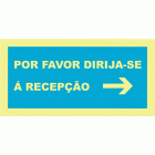 POR FAVOR DIRIJA-SE Á RECEPÇÃO DIREITA
