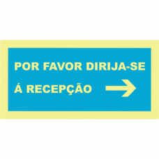 POR FAVOR DIRIJA-SE Á RECEPÇÃO DIREITA