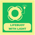 boia de emergência com luz e fumo