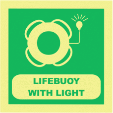 boia de emergência com luz e fumo