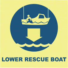 LOWER RESCUE BOAT