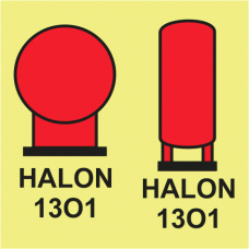 HALON 1301 BOTTLES PLACED IN PROTECTED AREA