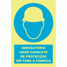 OBRIGAT&Oacute;RIO USAR CAPACETE DE PROTEC&Ccedil;&Atilde;O EM TODA A F&Aacute;BRICA