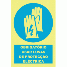 OBRIGAT&Oacute;RIO USAR LUVAS DE PROTEC&Ccedil;&Atilde;O EL&Eacute;CTRICA