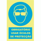 OBRIGATÓRIO USAR ÓCULOS DE PROTECÇÃO
