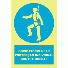 OBRIGAT&Oacute;RIO USAR PROTEC&Ccedil;&Atilde;O INDIVIDUAL CONTRA QUEDAS