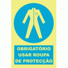 OBRIGATÓRIO USAR ROUPA DE PROTECÇÃO