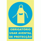 OBRIGATÓRIO USAR AVENTAL DE PROTECÇÃO