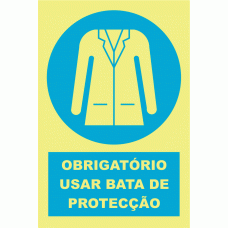 OBRIGAT&Oacute;RIO USAR BATA DE PROTEC&Ccedil;&Atilde;O