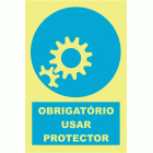 OBRIGATÓRIO USAR PROTECTOR