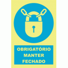 OBRIGATÓRIO MANTER FECHADO