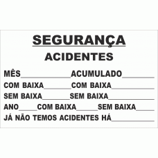 SEGURANÇA ACIDENTES LEGENDA PERSONALIZADA
