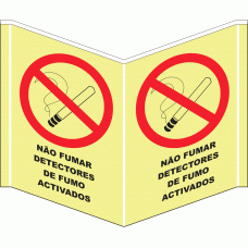 N&Atilde;O FUMAR DETECTORES DE FUMO ACTIVADOS