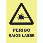 Perigo raios laser