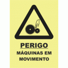 Perigo m&aacute;quinas em movimento